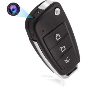 Caméra espion cachée clé de voiture 1080p sans fil avec carte mémoire (غير متضمنة) - كاميرا تجسس بمفتاح السيارة